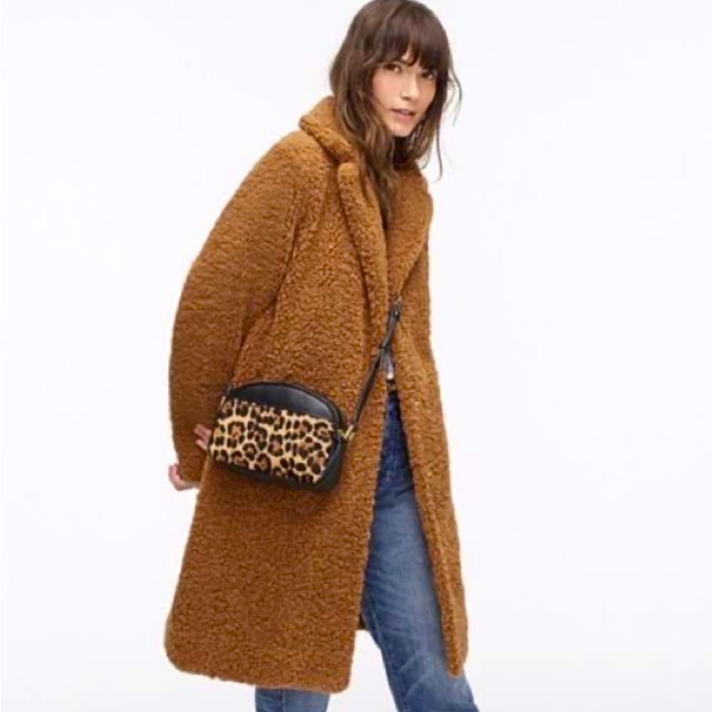J.crew Sherpa Teddy Coat size small